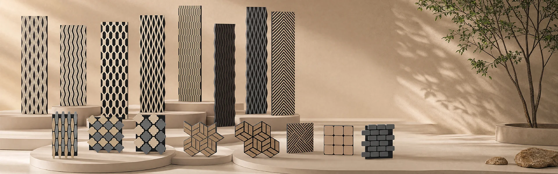 MDF akustické panely