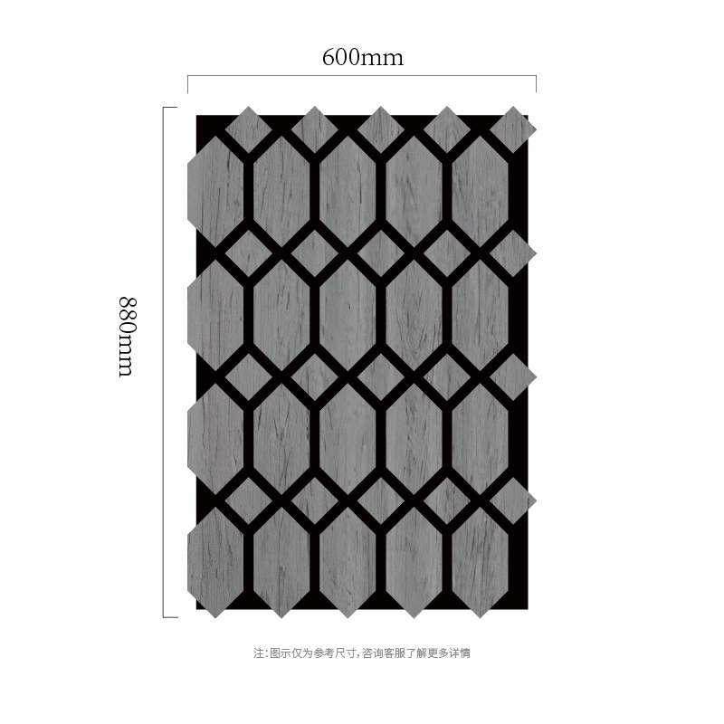 Akustický nástenný panel so šesťhrannou mriežkou MDF-on-PET Akustický nástenný panel so šesťhrannou mriežkou MDF-on-PET