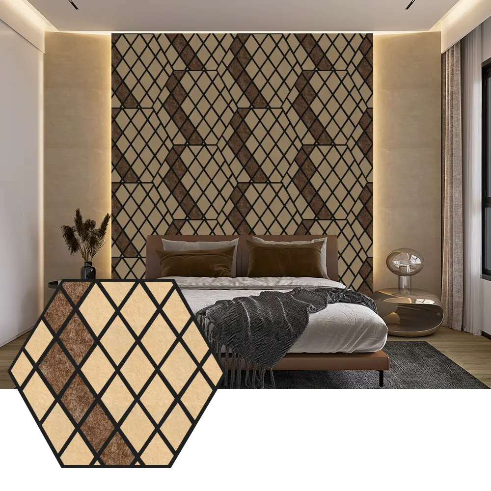 Akustické panely Hexagon PET pre moderný dizajn stien