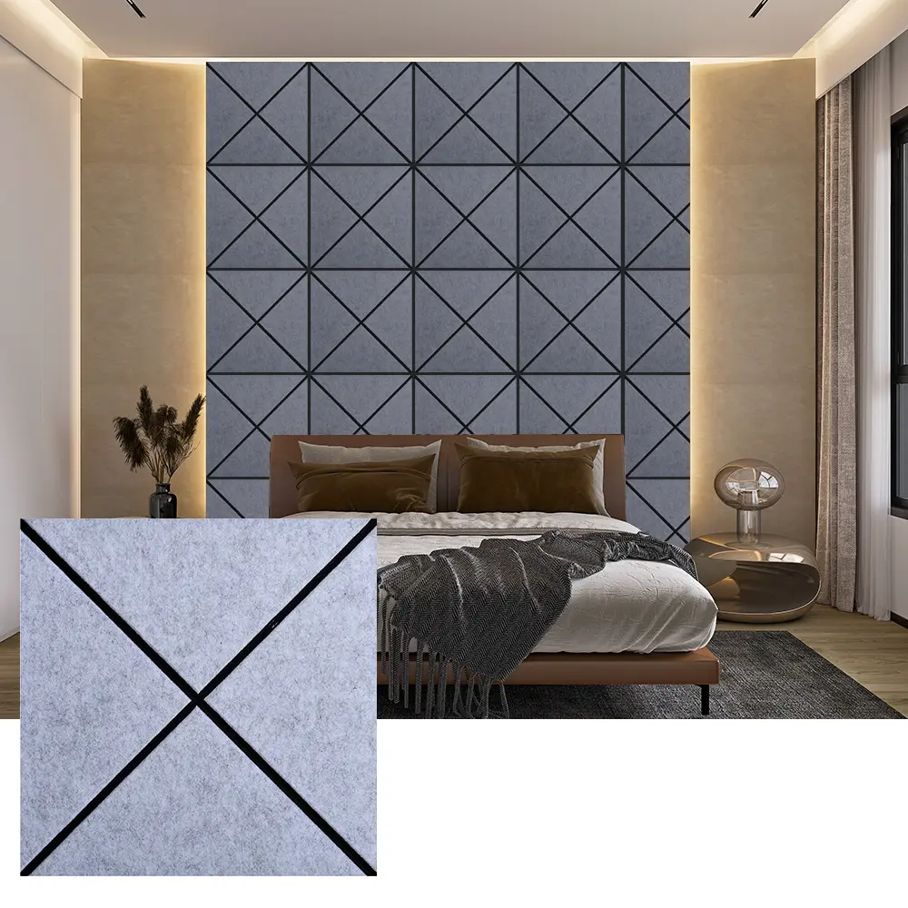 Akustické panely z recyklovanej PET plsti na vnútorné použitie