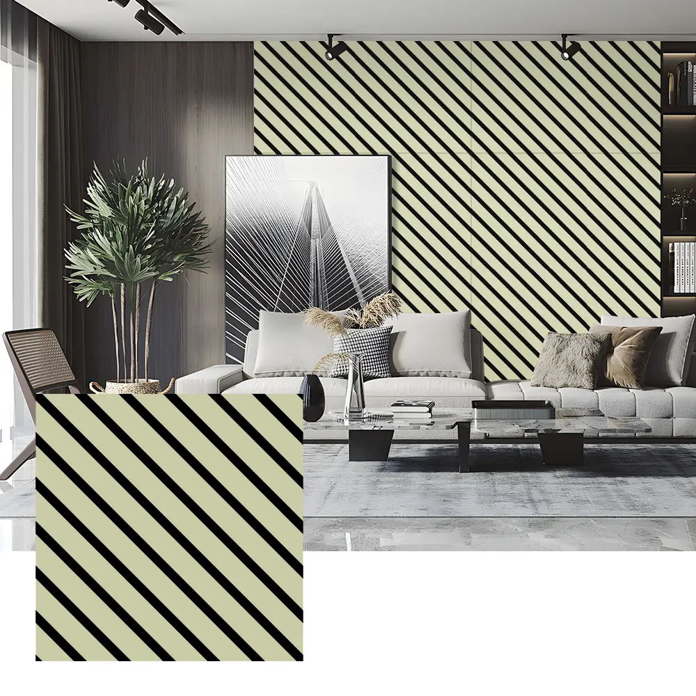 Zvuk pohlcujúce PET plstené panely pre vnútorné steny