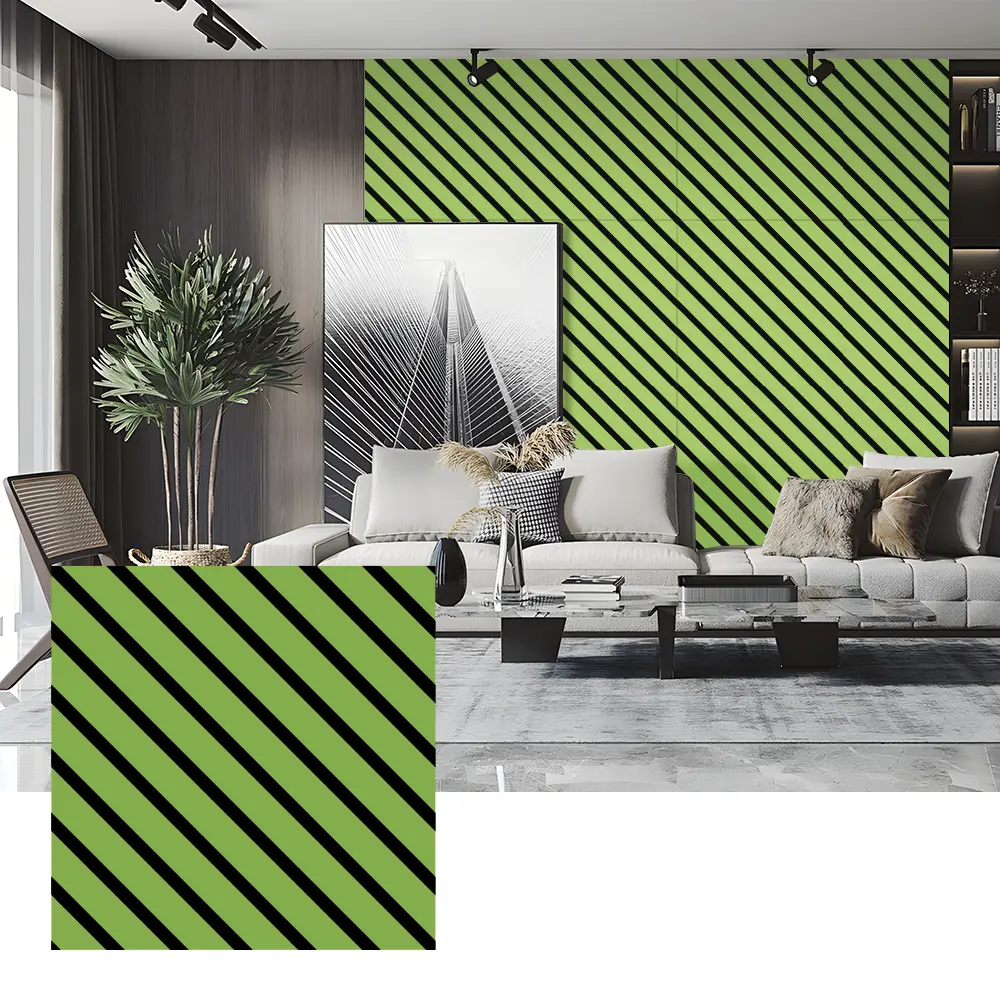 Zvuk pohlcujúce PET plstené panely pre vnútorné steny