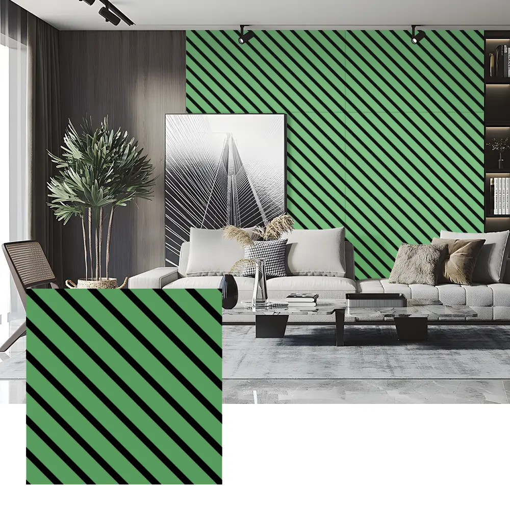 Zvuk pohlcujúce PET plstené panely pre vnútorné steny