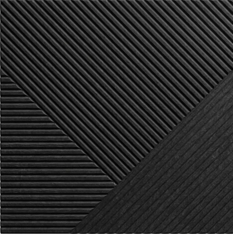 Wonear 3D UV-vytlačený drážkovaný PET drevený uhlíkový ebenový panel Wonear 3D UV-vytlačený drážkovaný PET drevený uhlíkový ebenový panel
