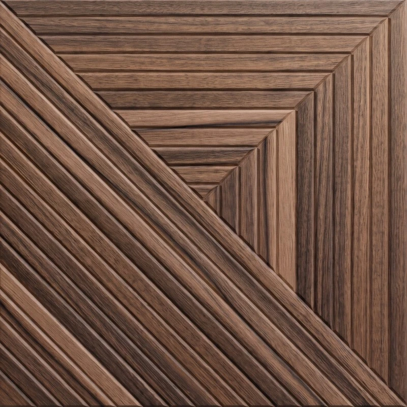 Wonear 3D UV-tlačený drážkovaný PET vrstvený dubový panel Wonear 3D UV-tlačený drážkovaný PET vrstvený dubový panel